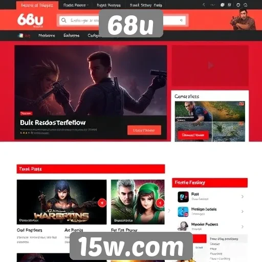 Análise da popularidade do site 68u entre gamers