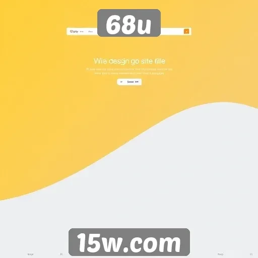 Evolução do design do site 68u ao longo dos anos